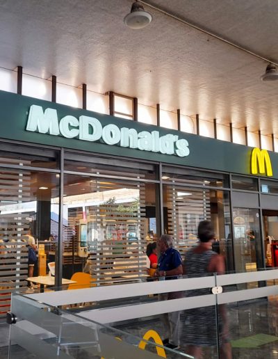 McDonalds Palermo - Insegna luminosa con lettere- scatolate