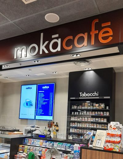 Moka cafè - Insegna con lettere in rilievo